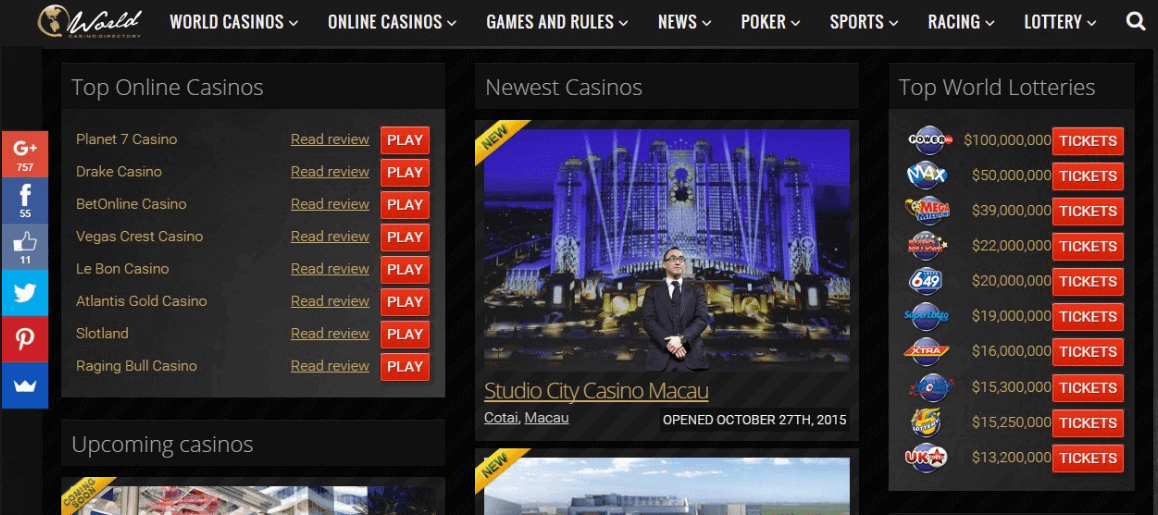 world casino directory usa
